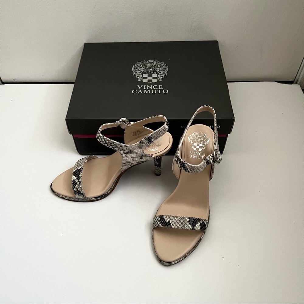 Vine Camuto Lynona Snakeskin Heels